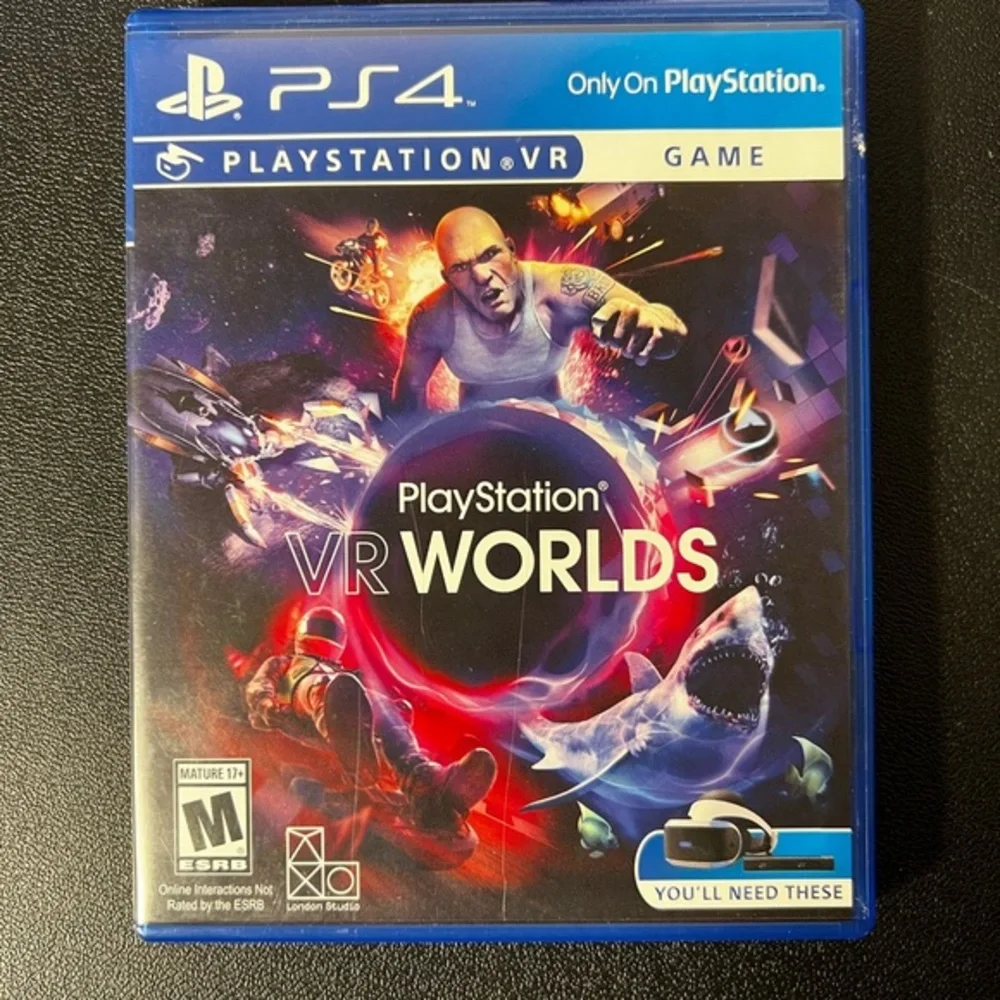 VR Worlds (Sony PlayStation‎ 4, 2016) Action Adventure Fantasy Simulator Arcade